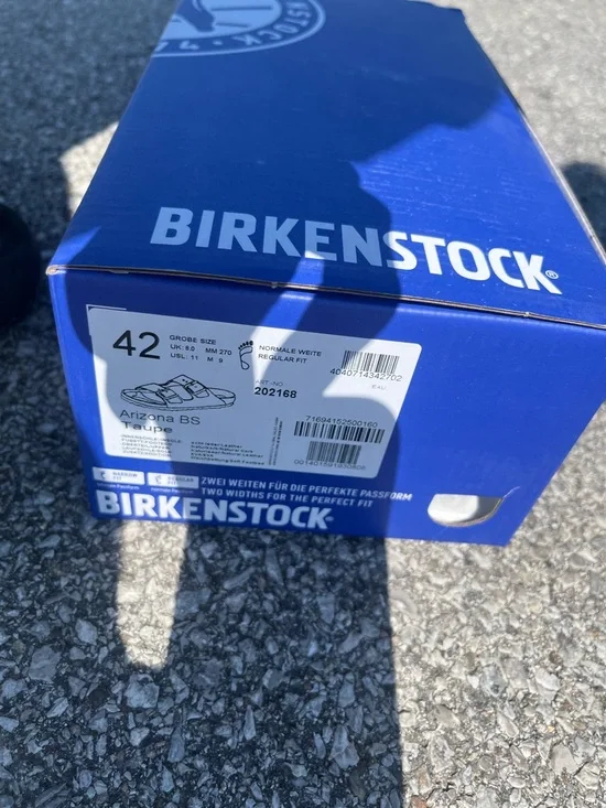 Birkenstock Men’s Arizona Suede Two-Strap Sandal - Taupe Brown - Picture 4 of 4